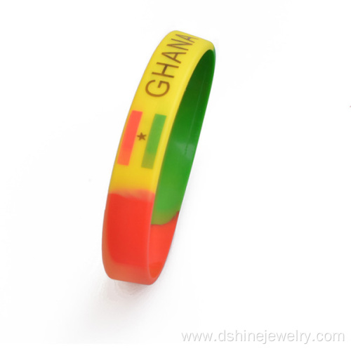 Elasticity Silicone Bands Printed Pattern Silicone Bracelet